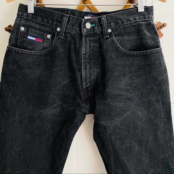 Vintage Tommy Hilfiger Black Denim Jeans - Picture 2 of 8